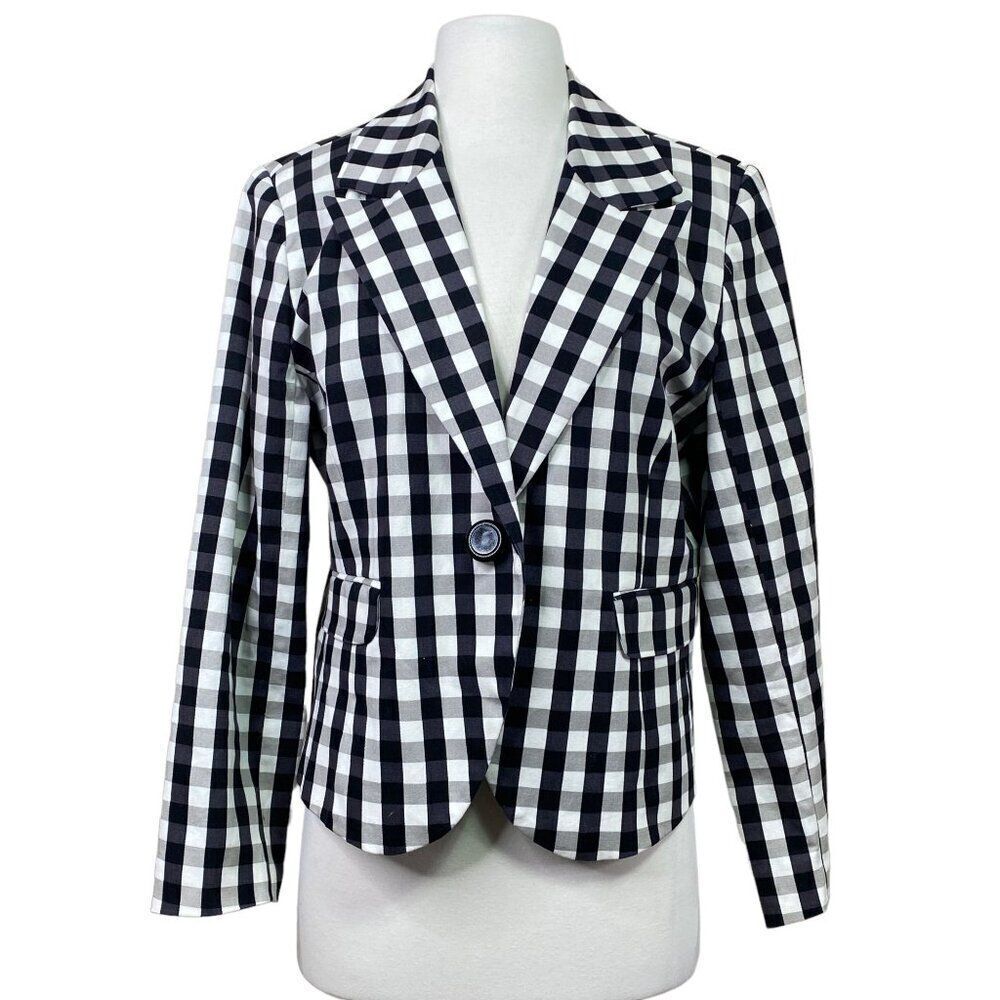 Tweeds Gingham Blazer Medium